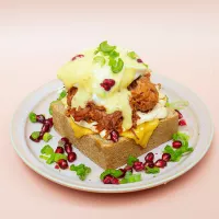 Photo d'un eggs benedict pulled pork chez Haven Annecy.